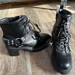 No Boundaries Black Combat Boots